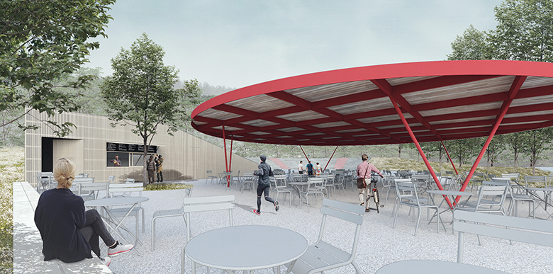 Rekonštrukcia bufetu a nová pergola, Bratislava